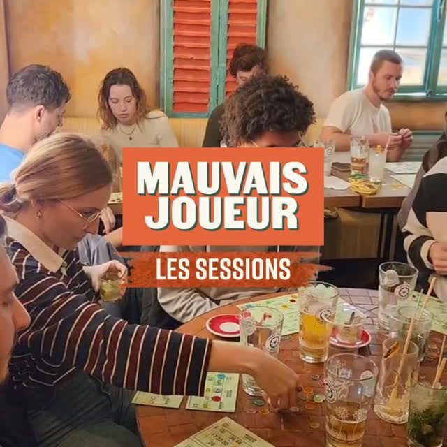 Mauvais Joueur - Les sessions

Pour des formats plus courts, le temps d'une soirée, dans un bar ou un restaurant sur Paris, venez découvrir l'ambiance Mauvais Joueur pour des Sessions : Bingo, Quiz, Blindtest et d'autres jeux originaux !

Suivez nous pour ne pas rater les prochaines dates.